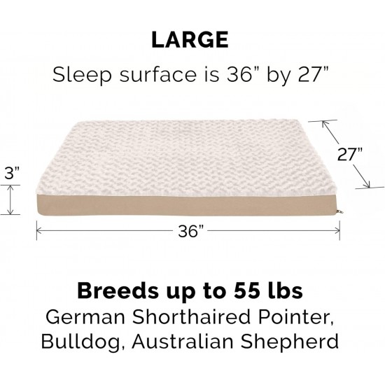 Furhaven Pet Dog Bed | Deluxe Cooling Gel Memory Foam Orthopedic Ultra Plush Mattress Pet Bed for Dogs & Cats, Gray, Jumbo Furhaven Pet Dog Bed | Deluxe Cooling Gel Memory Foam Orthopedic Ultra Plush Mattress Pet Bed for Dogs & Cats, Gray, Jumbo