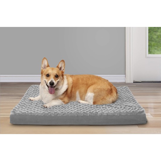 Furhaven Pet Dog Bed | Deluxe Cooling Gel Memory Foam Orthopedic Ultra Plush Mattress Pet Bed for Dogs & Cats, Gray, Jumbo Furhaven Pet Dog Bed | Deluxe Cooling Gel Memory Foam Orthopedic Ultra Plush Mattress Pet Bed for Dogs & Cats, Gray, Jumbo