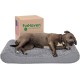 Furhaven Pet Dog Bed | Orthopedic Ultra Plush Luxe Lounger Pet Bed for Dogs & Cats, Gray, Large Furhaven Pet Dog Bed | Orthopedic Ultra Plush Luxe Lounger Pet Bed for Dogs & Cats, Gray, Large