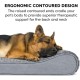 Furhaven Pet Dog Bed | Orthopedic Ultra Plush Luxe Lounger Pet Bed for Dogs & Cats, Gray, Large Furhaven Pet Dog Bed | Orthopedic Ultra Plush Luxe Lounger Pet Bed for Dogs & Cats, Gray, Large