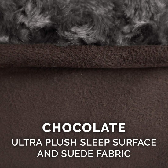 Furhaven Pet Dog Bed | Orthopedic Ultra Plush Luxe Lounger Pet Bed for Dogs & Cats, Gray, Large Furhaven Pet Dog Bed | Orthopedic Ultra Plush Luxe Lounger Pet Bed for Dogs & Cats, Gray, Large