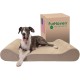 Furhaven Pet Dog Bed | Orthopedic Ultra Plush Luxe Lounger Pet Bed for Dogs & Cats, Gray, Large Furhaven Pet Dog Bed | Orthopedic Ultra Plush Luxe Lounger Pet Bed for Dogs & Cats, Gray, Large