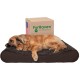 Furhaven Pet Dog Bed | Orthopedic Ultra Plush Luxe Lounger Pet Bed for Dogs & Cats, Gray, Large Furhaven Pet Dog Bed | Orthopedic Ultra Plush Luxe Lounger Pet Bed for Dogs & Cats, Gray, Large