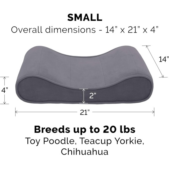 Furhaven Pet Dog Bed | Orthopedic Ultra Plush Luxe Lounger Pet Bed for Dogs & Cats, Gray, Large Furhaven Pet Dog Bed | Orthopedic Ultra Plush Luxe Lounger Pet Bed for Dogs & Cats, Gray, Large