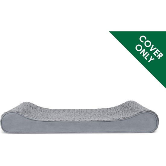 Furhaven Pet Dog Bed | Orthopedic Ultra Plush Luxe Lounger Pet Bed for Dogs & Cats, Gray, Large Furhaven Pet Dog Bed | Orthopedic Ultra Plush Luxe Lounger Pet Bed for Dogs & Cats, Gray, Large