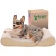 Furhaven Pet Dog Bed | Orthopedic Ultra Plush Luxe Lounger Pet Bed for Dogs & Cats, Gray, Large Furhaven Pet Dog Bed | Orthopedic Ultra Plush Luxe Lounger Pet Bed for Dogs & Cats, Gray, Large