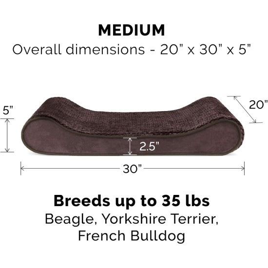 Furhaven Pet Dog Bed | Orthopedic Ultra Plush Luxe Lounger Pet Bed for Dogs & Cats, Gray, Large Furhaven Pet Dog Bed | Orthopedic Ultra Plush Luxe Lounger Pet Bed for Dogs & Cats, Gray, Large