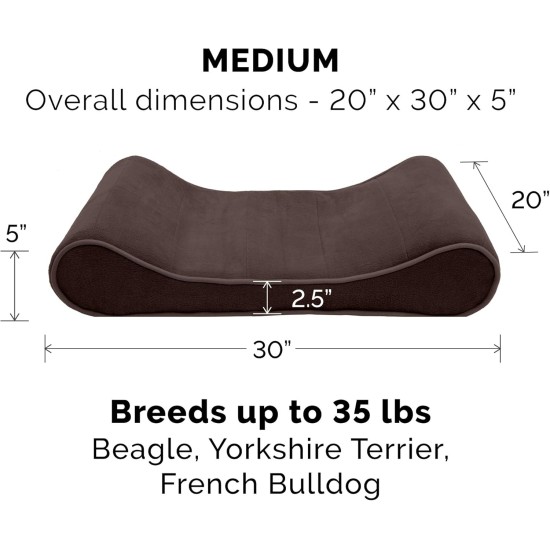 Furhaven Pet Dog Bed | Orthopedic Ultra Plush Luxe Lounger Pet Bed for Dogs & Cats, Gray, Large Furhaven Pet Dog Bed | Orthopedic Ultra Plush Luxe Lounger Pet Bed for Dogs & Cats, Gray, Large