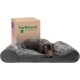 Furhaven Pet Dog Bed | Orthopedic Ultra Plush Luxe Lounger Pet Bed for Dogs & Cats, Gray, Large Furhaven Pet Dog Bed | Orthopedic Ultra Plush Luxe Lounger Pet Bed for Dogs & Cats, Gray, Large