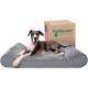 Furhaven Pet Dog Bed | Orthopedic Ultra Plush Luxe Lounger Pet Bed for Dogs & Cats, Gray, Large Furhaven Pet Dog Bed | Orthopedic Ultra Plush Luxe Lounger Pet Bed for Dogs & Cats, Gray, Large