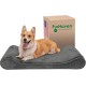 Furhaven Pet Dog Bed | Orthopedic Ultra Plush Luxe Lounger Pet Bed for Dogs & Cats, Gray, Large Furhaven Pet Dog Bed | Orthopedic Ultra Plush Luxe Lounger Pet Bed for Dogs & Cats, Gray, Large