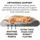 Furhaven Pet Dog Bed | Orthopedic Ultra Plush Luxe Lounger Pet Bed for Dogs & Cats, Gray, Large Furhaven Pet Dog Bed | Orthopedic Ultra Plush Luxe Lounger Pet Bed for Dogs & Cats, Gray, Large