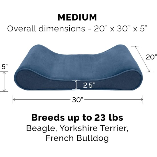 Furhaven Pet Dog Bed | Orthopedic Ultra Plush Luxe Lounger Pet Bed for Dogs & Cats, Gray, Large Furhaven Pet Dog Bed | Orthopedic Ultra Plush Luxe Lounger Pet Bed for Dogs & Cats, Gray, Large