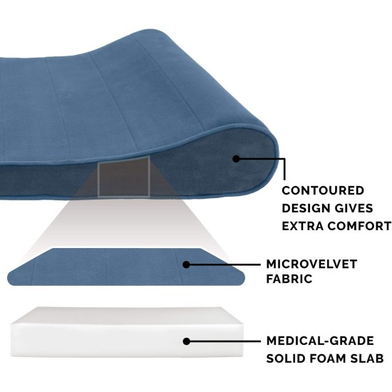 Furhaven Pet Dog Bed | Orthopedic Ultra Plush Luxe Lounger Pet Bed for Dogs & Cats, Gray, Large Furhaven Pet Dog Bed | Orthopedic Ultra Plush Luxe Lounger Pet Bed for Dogs & Cats, Gray, Large