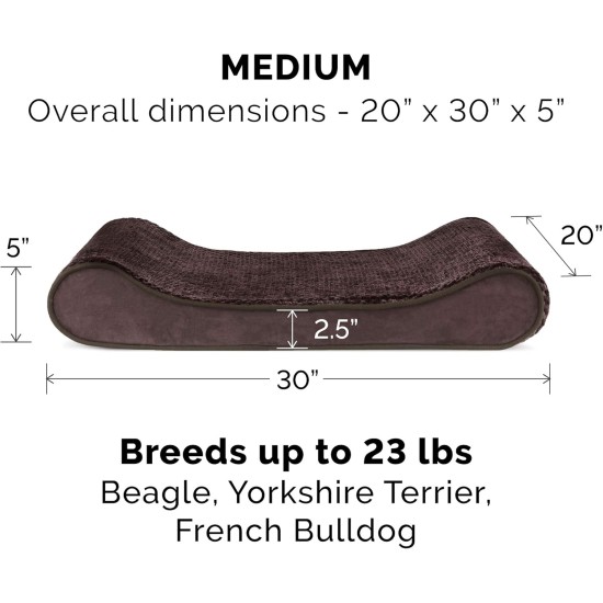 Furhaven Pet Dog Bed | Orthopedic Ultra Plush Luxe Lounger Pet Bed for Dogs & Cats, Gray, Large Furhaven Pet Dog Bed | Orthopedic Ultra Plush Luxe Lounger Pet Bed for Dogs & Cats, Gray, Large
