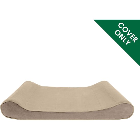 Furhaven Pet Dog Bed | Orthopedic Ultra Plush Luxe Lounger Pet Bed for Dogs & Cats, Gray, Large Furhaven Pet Dog Bed | Orthopedic Ultra Plush Luxe Lounger Pet Bed for Dogs & Cats, Gray, Large