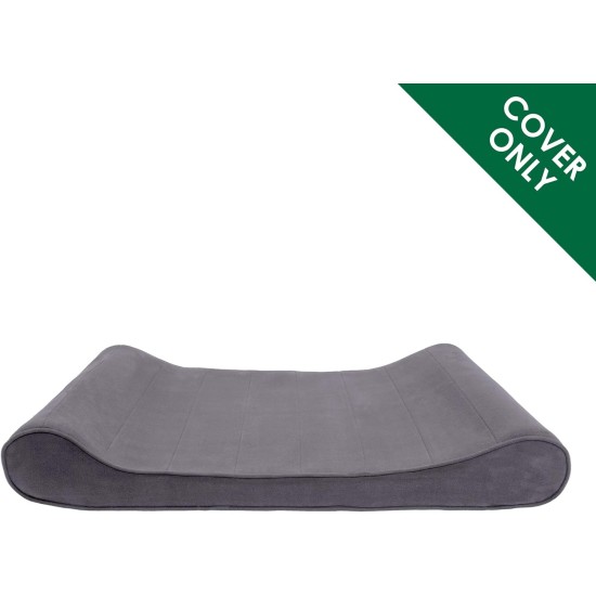 Furhaven Pet Dog Bed | Orthopedic Ultra Plush Luxe Lounger Pet Bed for Dogs & Cats, Gray, Large Furhaven Pet Dog Bed | Orthopedic Ultra Plush Luxe Lounger Pet Bed for Dogs & Cats, Gray, Large