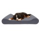 Furhaven Pet Dog Bed | Orthopedic Ultra Plush Luxe Lounger Pet Bed for Dogs & Cats, Gray, Large Furhaven Pet Dog Bed | Orthopedic Ultra Plush Luxe Lounger Pet Bed for Dogs & Cats, Gray, Large