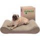 Furhaven Pet Dog Bed | Orthopedic Ultra Plush Luxe Lounger Pet Bed for Dogs & Cats, Gray, Large Furhaven Pet Dog Bed | Orthopedic Ultra Plush Luxe Lounger Pet Bed for Dogs & Cats, Gray, Large