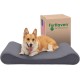 Furhaven Pet Dog Bed | Orthopedic Ultra Plush Luxe Lounger Pet Bed for Dogs & Cats, Gray, Large Furhaven Pet Dog Bed | Orthopedic Ultra Plush Luxe Lounger Pet Bed for Dogs & Cats, Gray, Large