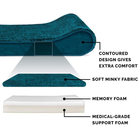 Furhaven Pet Dog Bed | Orthopedic Ultra Plush Luxe Lounger Pet Bed for Dogs & Cats, Gray, Large Furhaven Pet Dog Bed | Orthopedic Ultra Plush Luxe Lounger Pet Bed for Dogs & Cats, Gray, Large