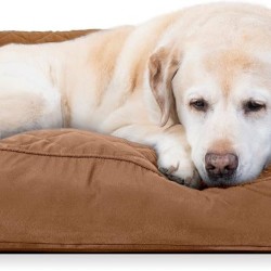 Furhaven Pet Dog Bed | Quilted Pillow Sofa-Style Couch Pet Bed for Dogs & Cats, Warm Brown, Jumbo Furhaven Pet Dog Bed | Quilted Pillow Sofa-Style Couch Pet Bed for Dogs & Cats, Warm Brown, Jumbo
