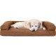 Furhaven Pet Dog Bed | Quilted Pillow Sofa-Style Couch Pet Bed for Dogs & Cats, Warm Brown, Jumbo Furhaven Pet Dog Bed | Quilted Pillow Sofa-Style Couch Pet Bed for Dogs & Cats, Warm Brown, Jumbo