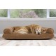 Furhaven Pet Dog Bed | Quilted Pillow Sofa-Style Couch Pet Bed for Dogs & Cats, Warm Brown, Jumbo Furhaven Pet Dog Bed | Quilted Pillow Sofa-Style Couch Pet Bed for Dogs & Cats, Warm Brown, Jumbo