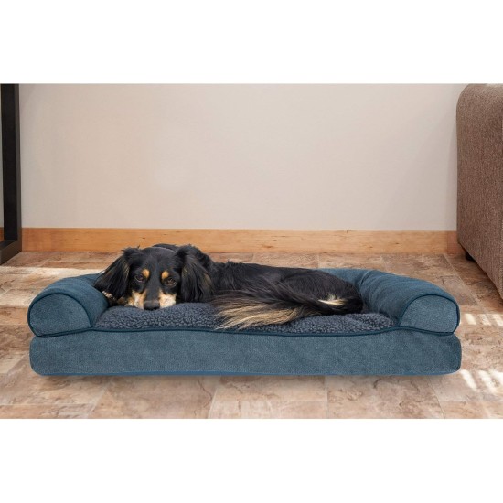 Furhaven Pet Dog Bed | Quilted Pillow Sofa-Style Couch Pet Bed for Dogs & Cats, Warm Brown, Jumbo Furhaven Pet Dog Bed | Quilted Pillow Sofa-Style Couch Pet Bed for Dogs & Cats, Warm Brown, Jumbo