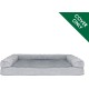 Furhaven Pet Dog Bed, Ultra Plush Faux Fur & Suede Traditional Sofa-Style Living Room Couch Pet Bed Replacement Cover for Dogs & Cats, Grey, Medium Furhaven Pet Dog Bed, Ultra Plush Faux Fur & Suede Traditional Sofa-Style Living Room Couch Pet Bed Replacement Cover for Dogs & Cats, Grey, Medium