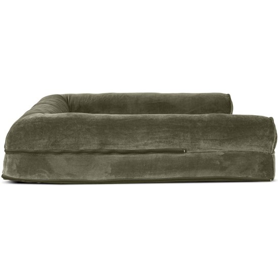Furhaven Pet Faux Fleece & Chenille Soft Woven Cooling Gel Top Sofa Pet Bed, Jumbo, Cream Furhaven Pet Faux Fleece & Chenille Soft Woven Cooling Gel Top Sofa Pet Bed, Jumbo, Cream