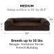 Furhaven Pet Faux Fleece & Chenille Soft Woven Cooling Gel Top Sofa Pet Bed, Jumbo, Cream Furhaven Pet Faux Fleece & Chenille Soft Woven Cooling Gel Top Sofa Pet Bed, Jumbo, Cream