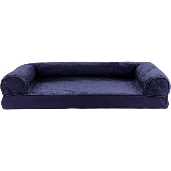 Furhaven Pet Faux Fleece & Chenille Soft Woven Cooling Gel Top Sofa Pet Bed, Jumbo, Cream Furhaven Pet Faux Fleece & Chenille Soft Woven Cooling Gel Top Sofa Pet Bed, Jumbo, Cream