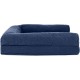 Furhaven Pet Faux Fleece & Chenille Soft Woven Cooling Gel Top Sofa Pet Bed, Jumbo, Cream Furhaven Pet Faux Fleece & Chenille Soft Woven Cooling Gel Top Sofa Pet Bed, Jumbo, Cream