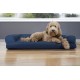 Furhaven Pet Faux Fleece & Chenille Soft Woven Cooling Gel Top Sofa Pet Bed, Jumbo, Cream Furhaven Pet Faux Fleece & Chenille Soft Woven Cooling Gel Top Sofa Pet Bed, Jumbo, Cream