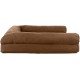 Furhaven Pet Faux Fleece & Chenille Soft Woven Cooling Gel Top Sofa Pet Bed, Jumbo, Cream Furhaven Pet Faux Fleece & Chenille Soft Woven Cooling Gel Top Sofa Pet Bed, Jumbo, Cream