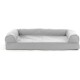 Furhaven Pet Faux Fleece & Chenille Soft Woven Cooling Gel Top Sofa Pet Bed, Jumbo, Cream Furhaven Pet Faux Fleece & Chenille Soft Woven Cooling Gel Top Sofa Pet Bed, Jumbo, Cream