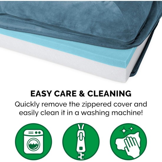 Furhaven Pet Faux Fleece & Chenille Soft Woven Cooling Gel Top Sofa Pet Bed, Jumbo, Cream Furhaven Pet Faux Fleece & Chenille Soft Woven Cooling Gel Top Sofa Pet Bed, Jumbo, Cream