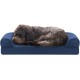 Furhaven Pet Faux Fleece & Chenille Soft Woven Cooling Gel Top Sofa Pet Bed, Jumbo, Cream Furhaven Pet Faux Fleece & Chenille Soft Woven Cooling Gel Top Sofa Pet Bed, Jumbo, Cream