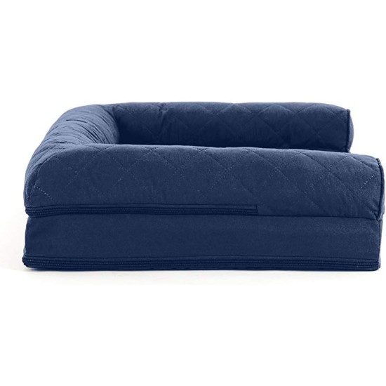Furhaven Pet Faux Fleece & Chenille Soft Woven Cooling Gel Top Sofa Pet Bed, Jumbo, Cream Furhaven Pet Faux Fleece & Chenille Soft Woven Cooling Gel Top Sofa Pet Bed, Jumbo, Cream