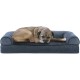 Furhaven Pet Faux Fleece & Chenille Soft Woven Cooling Gel Top Sofa Pet Bed, Jumbo, Cream Furhaven Pet Faux Fleece & Chenille Soft Woven Cooling Gel Top Sofa Pet Bed, Jumbo, Cream