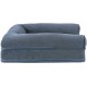 Furhaven Pet Faux Fleece & Chenille Soft Woven Cooling Gel Top Sofa Pet Bed, Jumbo, Cream Furhaven Pet Faux Fleece & Chenille Soft Woven Cooling Gel Top Sofa Pet Bed, Jumbo, Cream