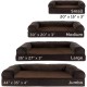 Furhaven Pet Faux Fleece & Chenille Soft Woven Cooling Gel Top Sofa Pet Bed, Jumbo, Cream Furhaven Pet Faux Fleece & Chenille Soft Woven Cooling Gel Top Sofa Pet Bed, Jumbo, Cream