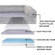 Furhaven Pet Faux Fleece & Chenille Soft Woven Cooling Gel Top Sofa Pet Bed, Jumbo, Cream Furhaven Pet Faux Fleece & Chenille Soft Woven Cooling Gel Top Sofa Pet Bed, Jumbo, Cream