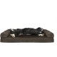 Furhaven Pet Faux Fleece & Chenille Soft Woven Cooling Gel Top Sofa Pet Bed, Jumbo, Cream Furhaven Pet Faux Fleece & Chenille Soft Woven Cooling Gel Top Sofa Pet Bed, Jumbo, Cream