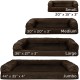 Furhaven Pet Faux Fleece & Chenille Soft Woven Cooling Gel Top Sofa Pet Bed, Jumbo, Cream Furhaven Pet Faux Fleece & Chenille Soft Woven Cooling Gel Top Sofa Pet Bed, Jumbo, Cream