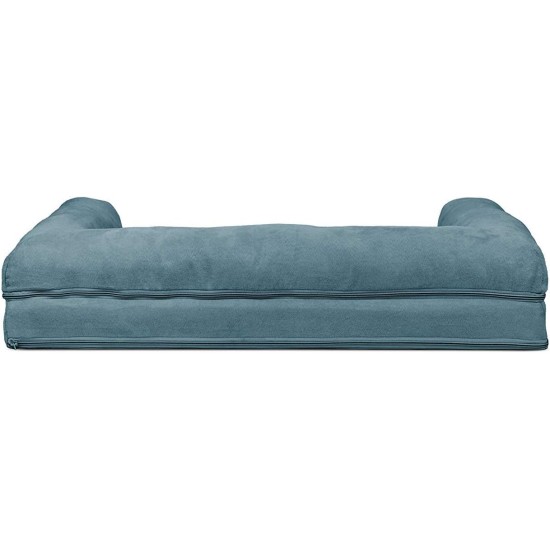 Furhaven Pet Faux Fleece & Chenille Soft Woven Cooling Gel Top Sofa Pet Bed, Jumbo, Cream Furhaven Pet Faux Fleece & Chenille Soft Woven Cooling Gel Top Sofa Pet Bed, Jumbo, Cream