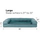 Furhaven Pet Faux Fleece & Chenille Soft Woven Cooling Gel Top Sofa Pet Bed, Jumbo, Cream Furhaven Pet Faux Fleece & Chenille Soft Woven Cooling Gel Top Sofa Pet Bed, Jumbo, Cream