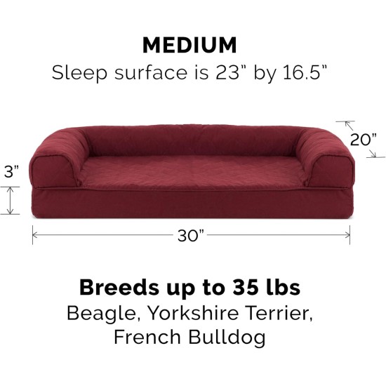 Furhaven Pet Faux Fleece & Chenille Soft Woven Cooling Gel Top Sofa Pet Bed, Jumbo, Cream Furhaven Pet Faux Fleece & Chenille Soft Woven Cooling Gel Top Sofa Pet Bed, Jumbo, Cream