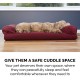Furhaven Pet Faux Fleece & Chenille Soft Woven Cooling Gel Top Sofa Pet Bed, Jumbo, Cream Furhaven Pet Faux Fleece & Chenille Soft Woven Cooling Gel Top Sofa Pet Bed, Jumbo, Cream